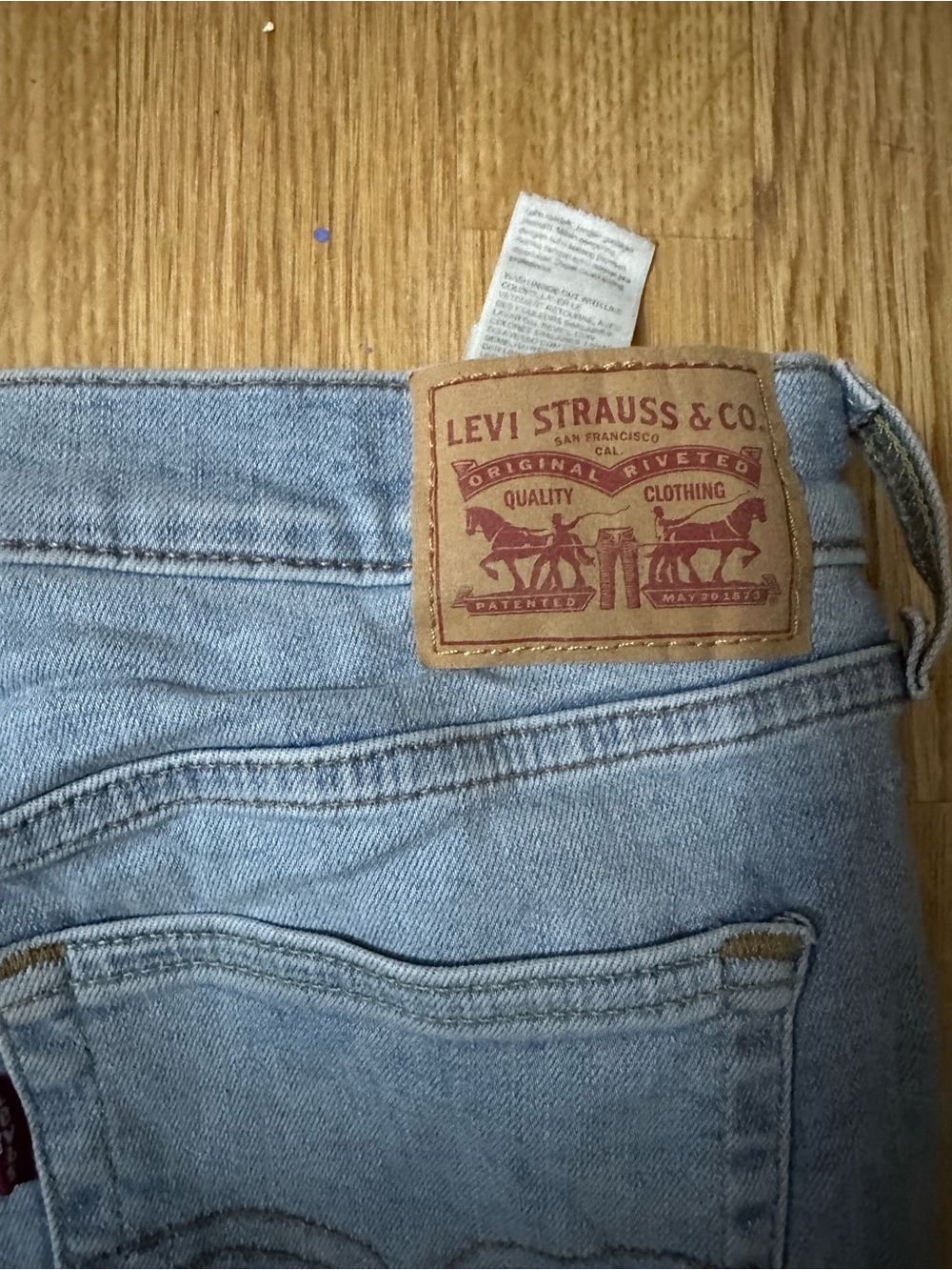 Levi’s 720 High Rise Super Skinny Jeans Light Wash - Picture 6 of 12